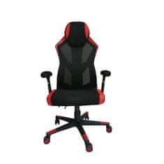 Dalenor Herní židle Gaming Soft, textil, černá / červená