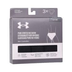 Under Armour 3PACK dámské kalhotky černé (1383897 001) - velikost M