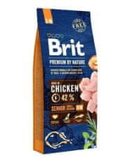 Brit Brit Premium by Nature dog Senior S+ M 15 kg krmivo pro psy