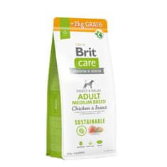 Brit Brit Care dog Sustainable Adult Medium Breed 12 kg + 2 kg krmiva pro psy