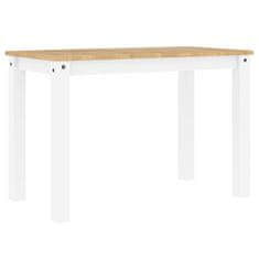 Vidaxl Jídelní stůl Panama bílý 117 x 60 x 75 cm masivní borové dřevo