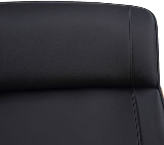 BHM Germany Kancelářská židle Varel, syntetická kůže, ořech / černá