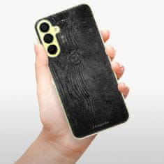 iSaprio Silikonové pouzdro - Black Wood 13 pro Samsung Galaxy A15 / A15 5G