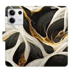 iSaprio Flipové pouzdro - BlackGold Marble pro Xiaomi Redmi Note 13 5G