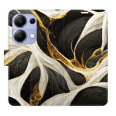 iSaprio Flipové pouzdro - BlackGold Marble pro Xiaomi Redmi Note 13 Pro