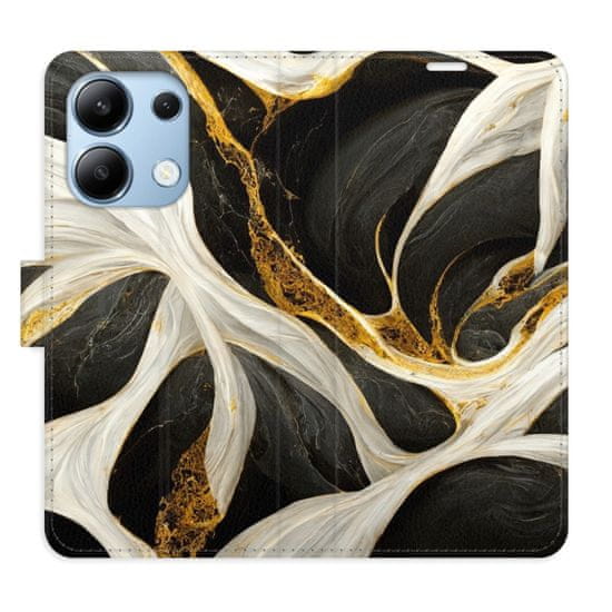 iSaprio Flipové pouzdro - BlackGold Marble pro Xiaomi Redmi Note 13