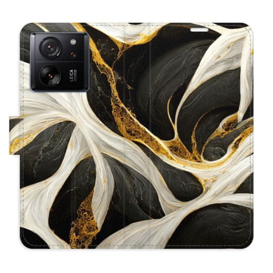 iSaprio Flipové pouzdro - BlackGold Marble pro Xiaomi 13T / 13T Pro