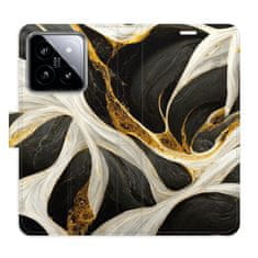 iSaprio Flipové pouzdro - BlackGold Marble pro Xiaomi 14