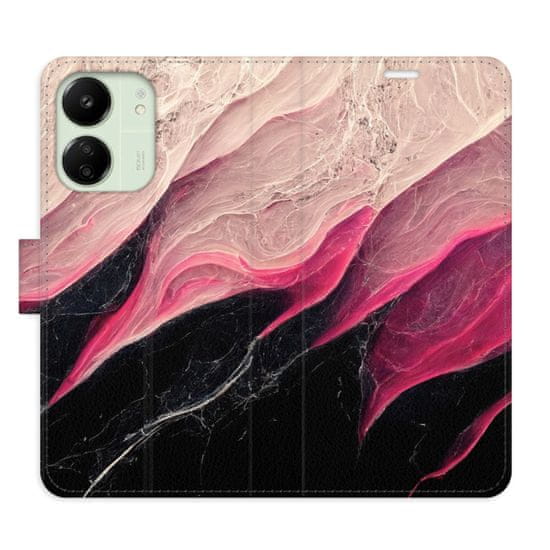 iSaprio Flipové pouzdro - BlackPink Marble pro Xiaomi Redmi 13C