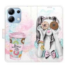 iSaprio Flipové pouzdro - Donut Worry Girl pro Xiaomi Redmi Note 13