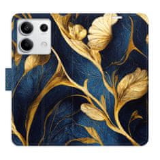 iSaprio Flipové pouzdro - GoldBlue pro Xiaomi Redmi Note 13 5G