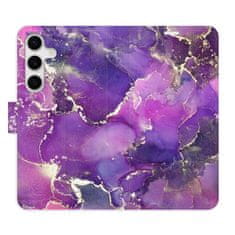 iSaprio Flipové pouzdro - Purple Marble pro Samsung Galaxy S24