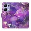 Flipové pouzdro - Purple Marble pro Xiaomi Redmi Note 13 Pro