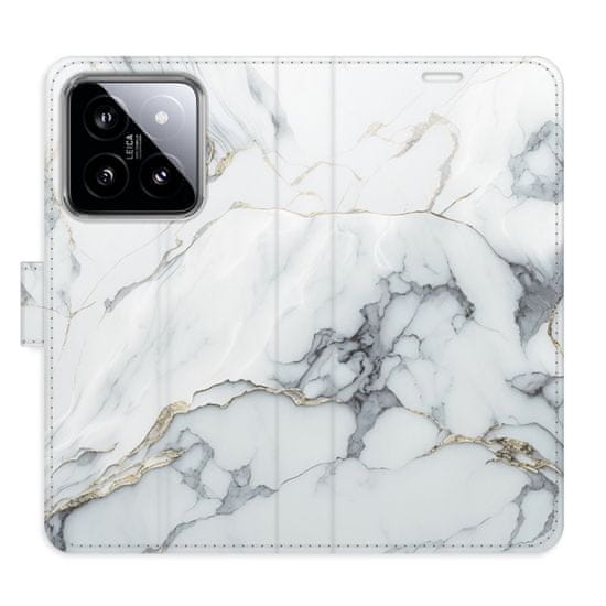 iSaprio Flipové pouzdro - SilverMarble 15 pro Xiaomi 14