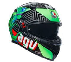 AGV K3 E2206 KAMALEON BLACK/RED/GREEN vel. XL