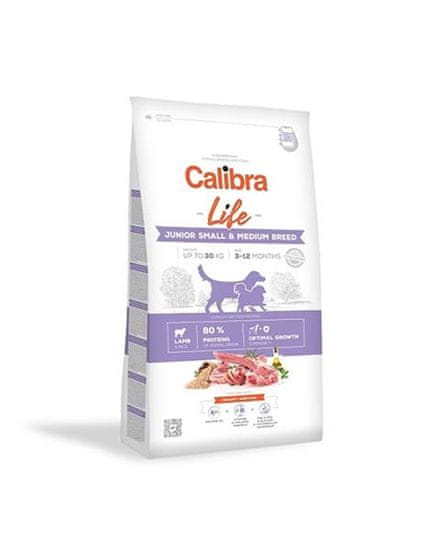 Calibra Calibra Dog Life Junior Small &amp; Medium Breed Lamb 12 kg krmivo pro psy