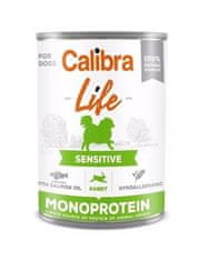 Calibra Calibra konzerva pro psy Adult Life sensitive Rabbit 6 x 400g krmivo pro psy