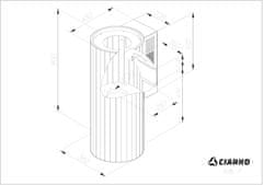 Ciarko Design Odsavač komínový Roto Black (CDP3803C) + 4 roky záruka po registraci