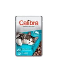 Calibra Calibra cat capsule Premium cat Adult Pstruh a losos v omáčce 24 x 100 g