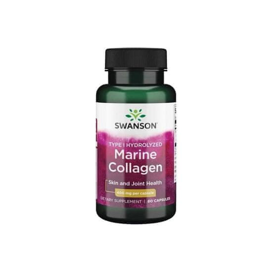 Swanson Swanson Marine Collagen hydrolyzovaný rybí kolagen typu I (60 kapslí) 7376