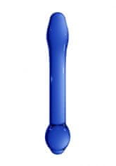 Shots Toys Shots Chrystalino Treasure blue skleněné dildo