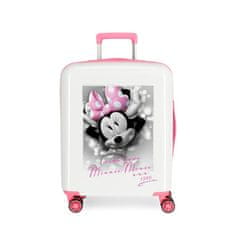 Joummabags Luxusní dětský ABS cestovní kufr MINNIE MOUSE With Love, 55x40x20cm, 38L, 3668763