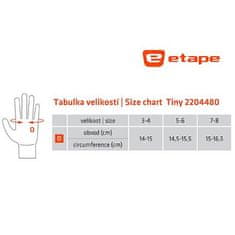 Tiny dětské cyklistické rukavice pes velikost oblečení 3-4