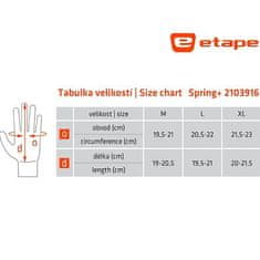 Spring+ cyklistické rukavice černá-žlutá velikost oblečení XL