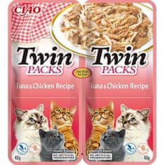 Inaba Twin Packs cat tuňák & kuře 80g