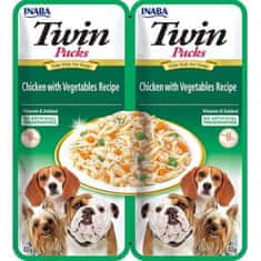 Inaba Twin Packs dog kuře & zelenina 80g