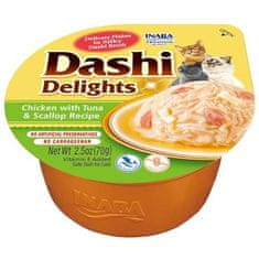 Inaba Dashi Delights kuře s tuňákem a hřebenatkou 70g