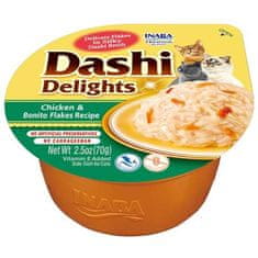 Inaba Dashi Delights kuře a vločky z tuňáka 70g