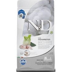 N&D WHITE Dog GF Sea Bass, Spirulina & Fennel Adult Mini 2 kg