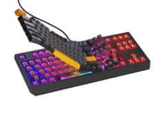 Genesis herní klávesnice THOR 230/TKL/RGB/Outemu Red/Drátová USB/US layout/Anchor Negative Šedá