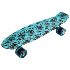 Meteor Flip Multi plastový skateboard tyrkysová varianta 40583