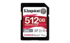 Kingston Canvas React Plus/SDHC/512GB/UHS-II U3 / Class 10