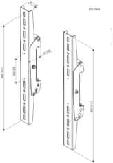 Vogels Vogel´s Svislá ramena Connect -it PFS 3304, 420 mm