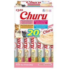 Inaba Churu cat snack mořské plody multipack 20x 14g