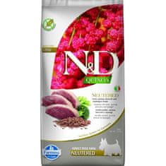 N&D QUINOA Dog GF Duck, Broccoli & Asparagus Neutered Adult Mini 7 kg