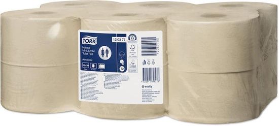 Tork Toaletní papír v Mini Jumbo roli Natural 2vrstvy T2 - 120377