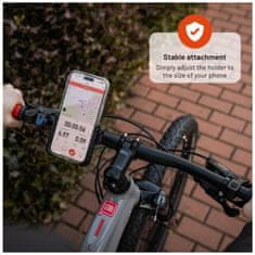 FIXED Univerzální držák mobilního telefonu na kolo Bikee Plus, černý