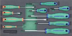 Jonnesway Modul pěnový - šroubováky ploché a křížové, sada 10 ks - JONNESWAY D71PS110KV