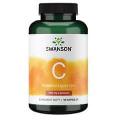 Swanson Swanson Vitamín C 1000 + divoká růže (90 kapslí) 7528