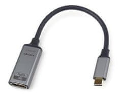 HADEX Adaptér USB-C na HDMI 8k@60Hz, 4k@144Hz, hliník, 20cm