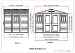 DURAMAX WoodSide Plus Zahradní domek 233 x 325 x 240 cm