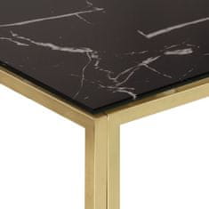 Vidaxl Konferenční stolek zlatý nerezová ocel a tvrzené sklo