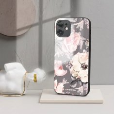 Mobiwear Lesklý kryt Glossy - Realme C63 - G034G - Květy na šedém pozadí