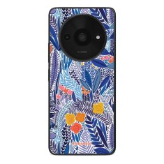 Mobiwear Prémiový lesklý kryt Glossy - Xiaomi Redmi A3 - G037G - Modrá květena