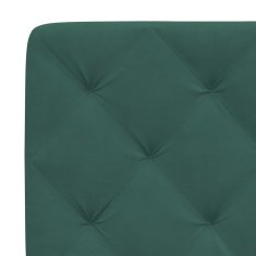 Petromila Rám postele s čelem tmavě zelený 140x200 cm samet