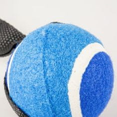 Duvo+ Přetahovadlo s tenisovým míčkem 55x8x6cm modré
